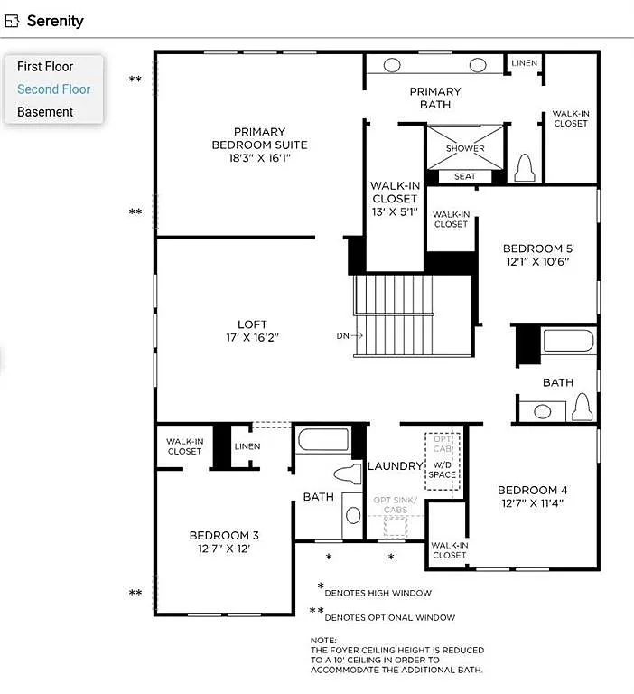 Craftsman-Style 5-Bedroom Home with Loft and Walkout Basement (3,147 Sq. Ft. Floor Plan)