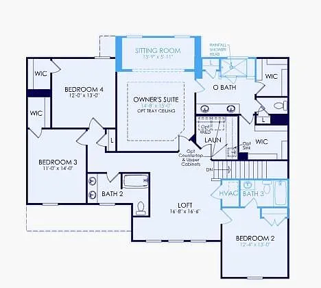 5-Bedroom Craftsman Home with Loft and Open Concept Layout (3,417 Sq. Ft. Floor Plan)