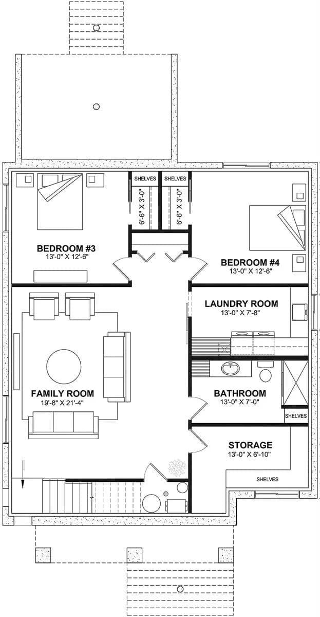 Explore This Thoughtfully Designed Floor Plan with Spacious Family Room