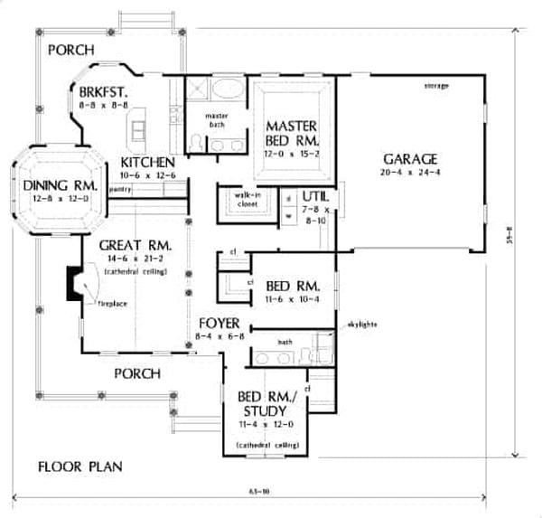 Explore This Floor Plan with a Spacious Great Room and Cozy Breakfast Nook
