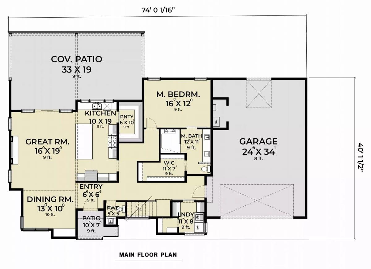 Explore the Spacious Covered Patio in This Thoughtful Layout