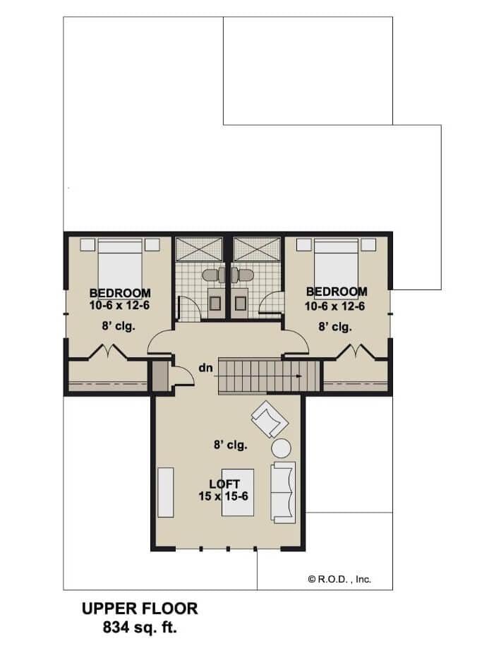 Exploring the Upper Floor: A Cozy Loft and Twin Bedrooms