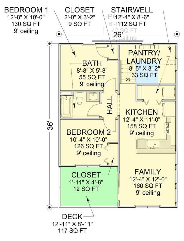 Explore This Thoughtfully Designed Floor Plan with Spacious Family Room