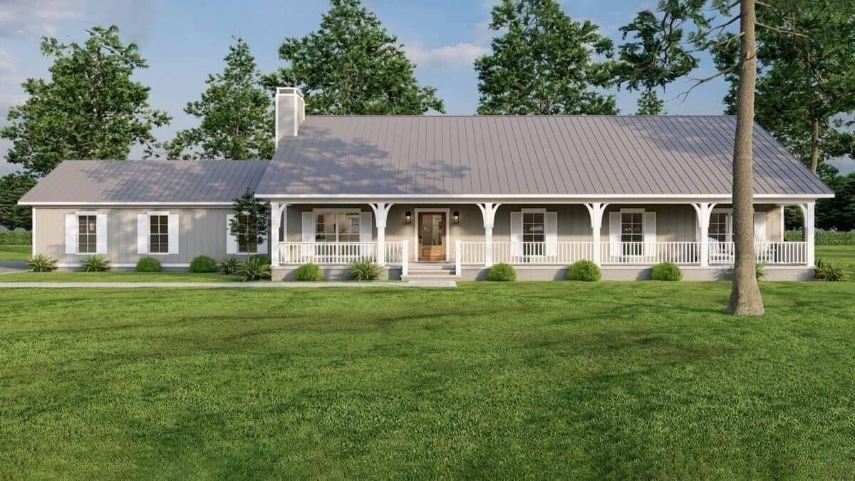 Check Out This Classic Ranch with a Charming Front Porch