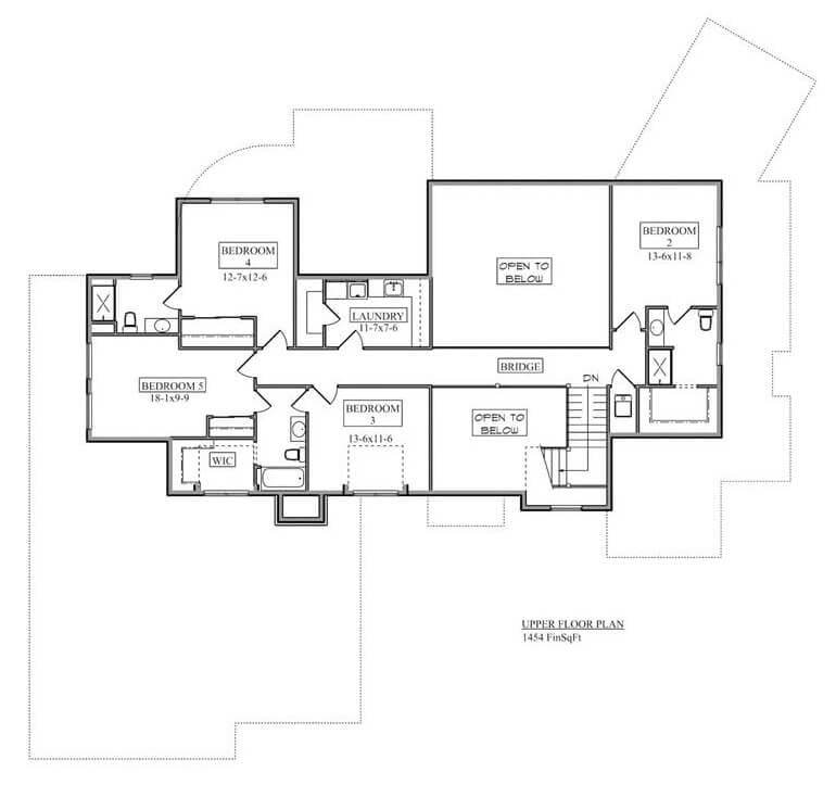 Exploring the Upper Floor: A Bridge Connects Four Bedrooms