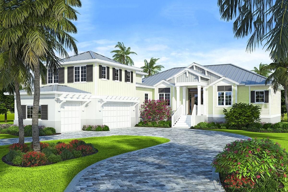 Charming Coastal Home with a Three-Car Garage