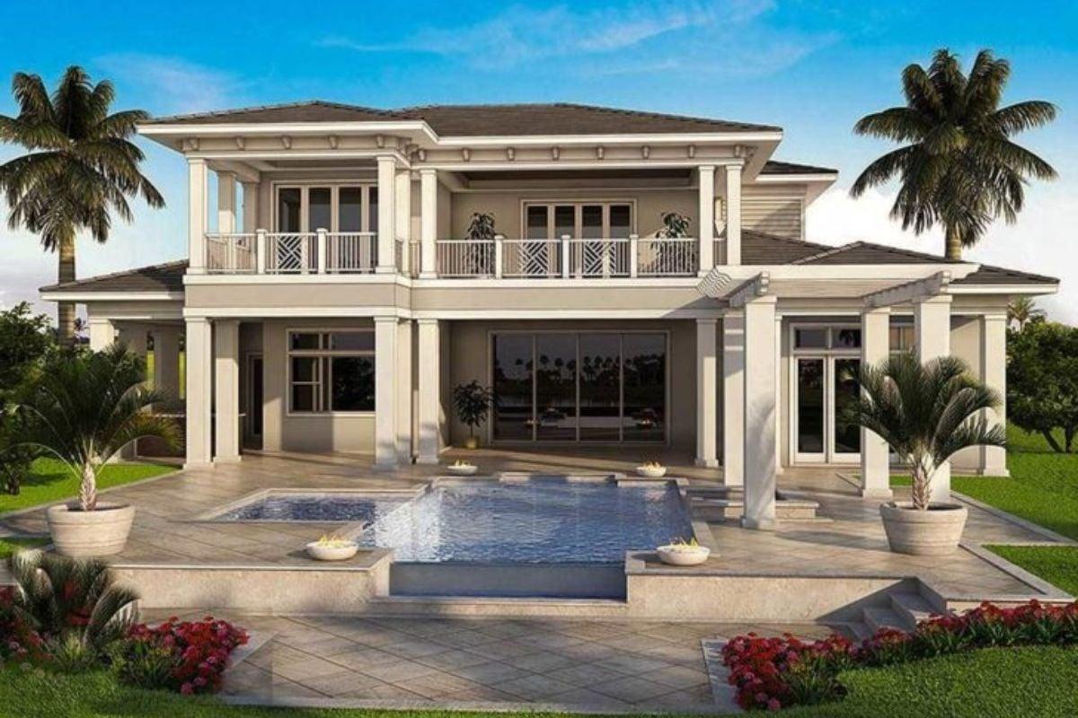 Modern Villa with an Inviting Poolside Patio