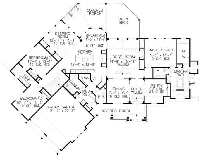 Explore This Spacious Floor Plan with Covered Porch and Open Deck