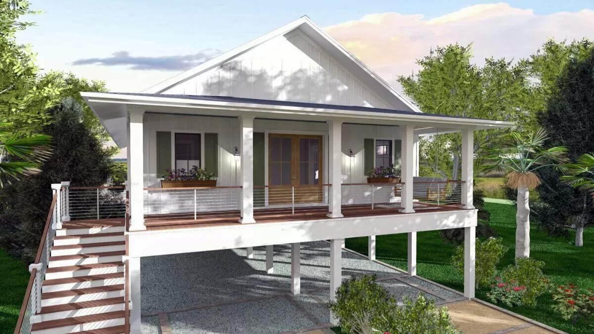 Elevated Bungalow with a Charming Wraparound Porch