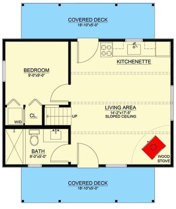 Compact Living with Dual Covered Decks for Outdoor Enjoyment