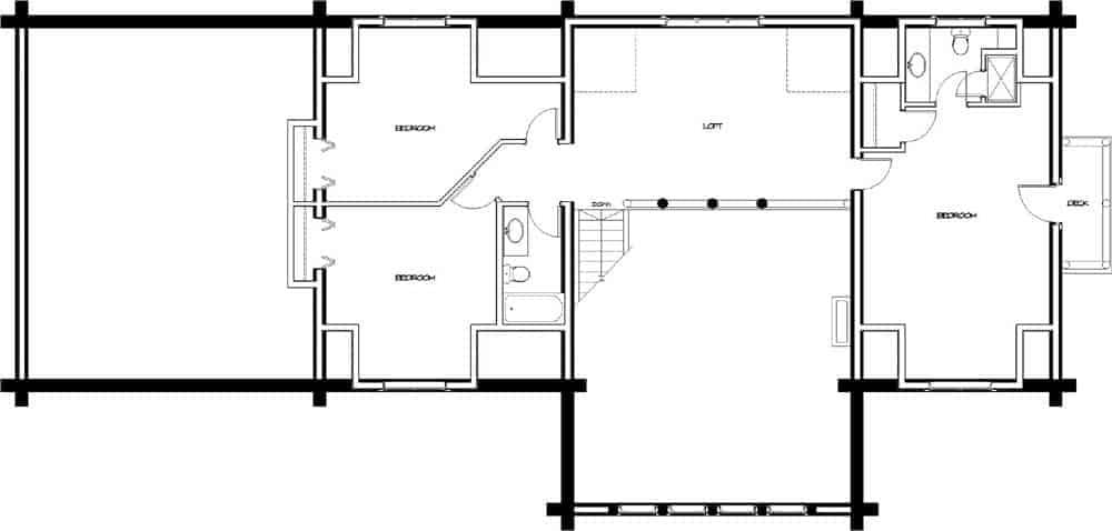 Explore This Functional Floor Plan with a Central Loft Area