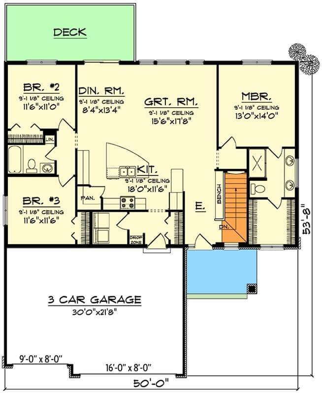 Explore This Thoughtfully Designed Floor Plan with a Spacious Deck