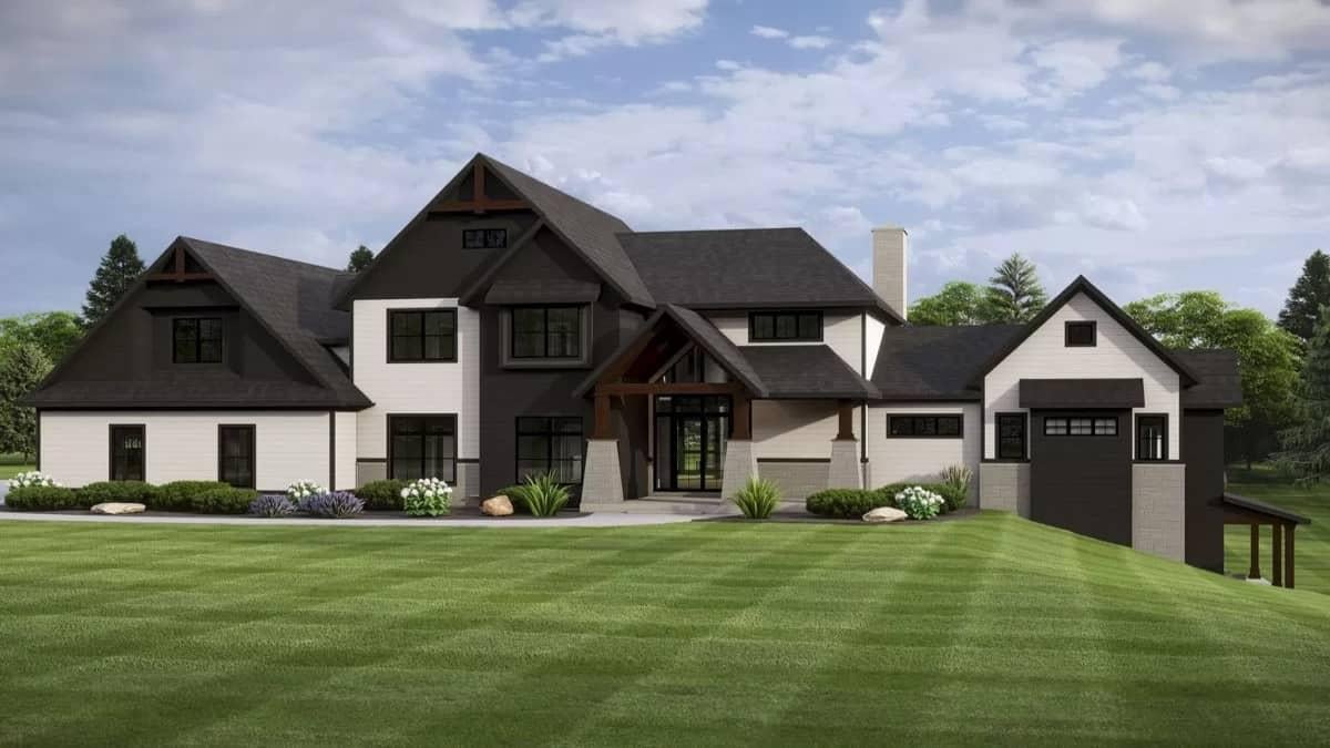 Striking Contrast in Modern Farmhouse Design