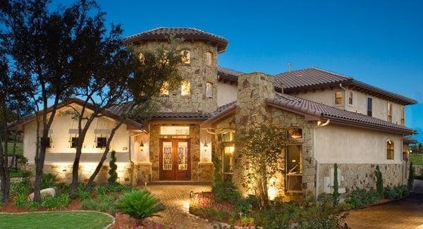 Mediterranean Villa with a Striking Stone Turret