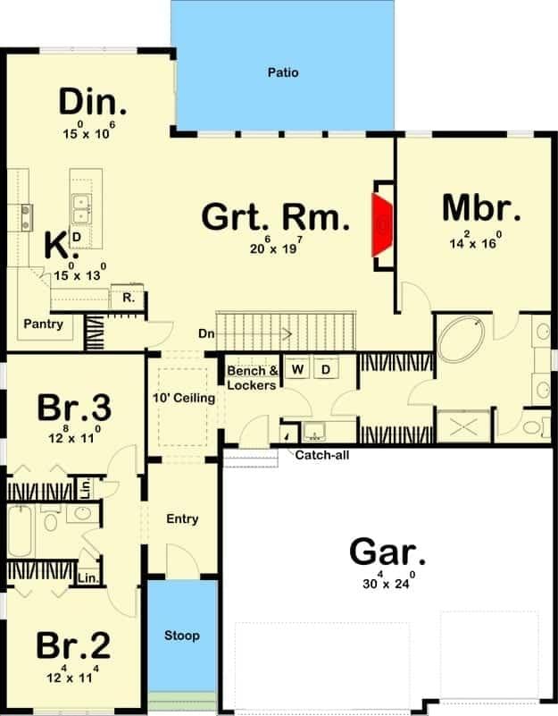 Explore This Spacious Layout with a Great Room Centerpiece