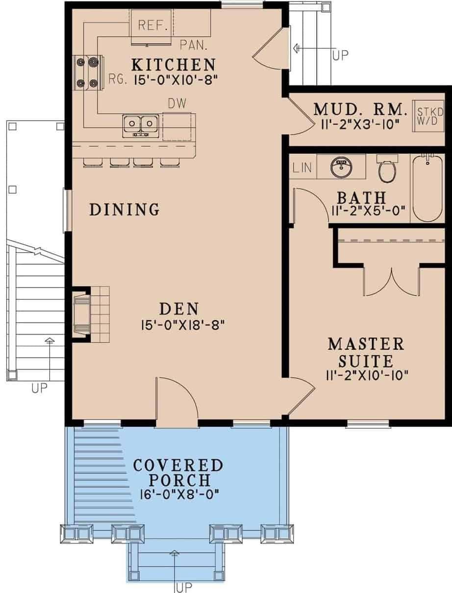 Explore the Spacious Den and Convenient Mud Room in This Floorplan