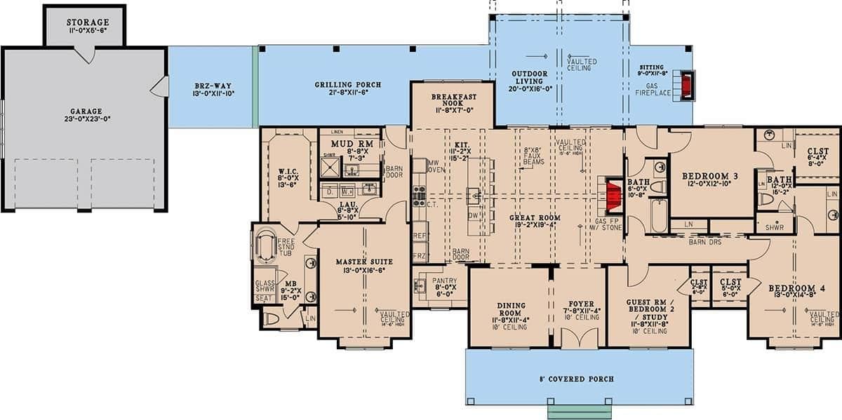Exploring the Spacious Floor Plan with Versatile Living Areas