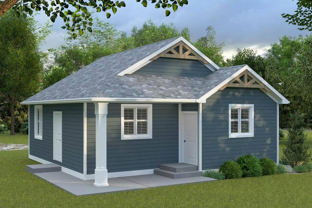 Charming Cottage with Classic Gable Accents