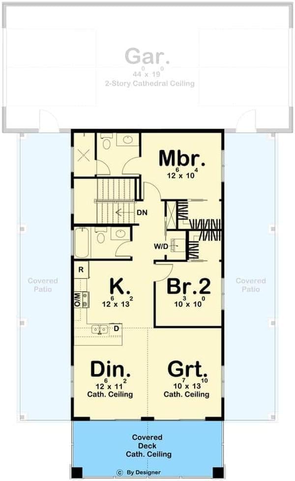 Step Inside: Efficient Floor Plan with Cathedral Ceilings
