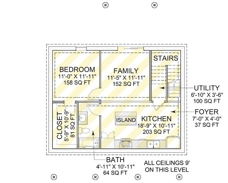 Explore This Thoughtfully Designed Floor Plan with a Central Kitchen Island