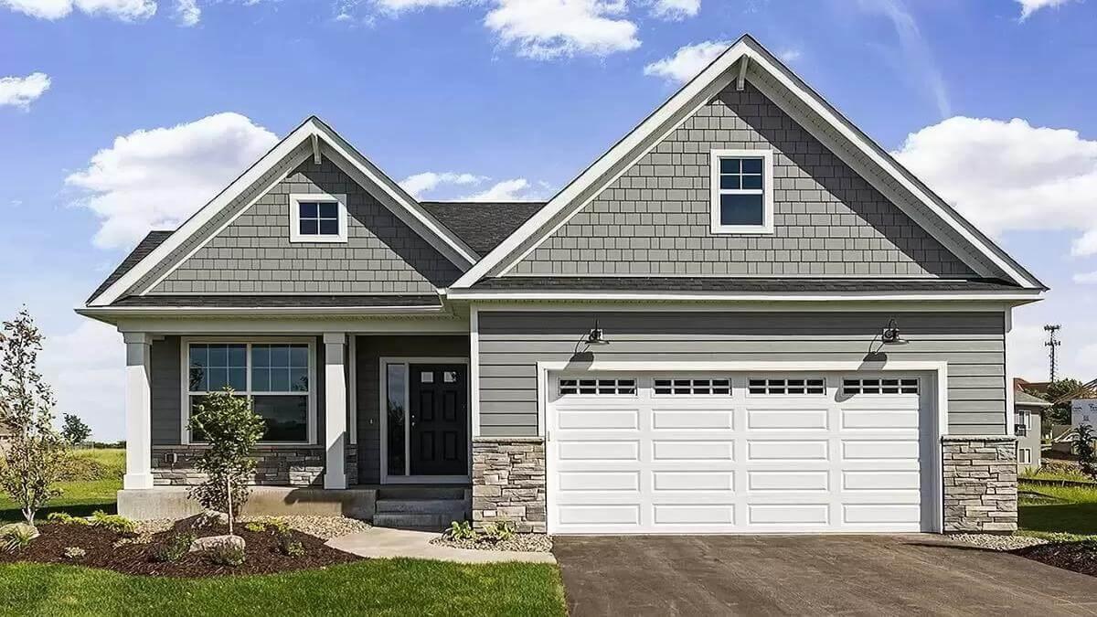 Classic Suburban Home with Charming Gabled Roofline