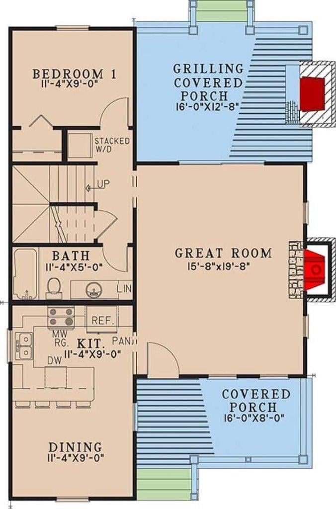 Explore the Open-Concept Great Room with Adjacent Grilling Porch