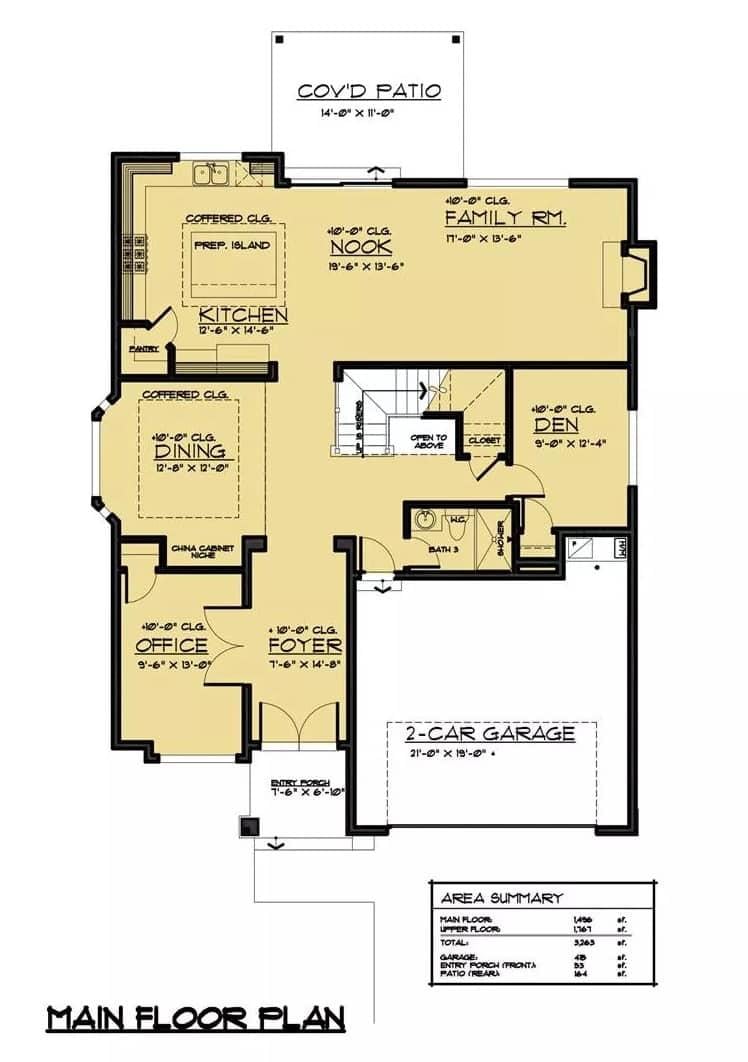 Explore This Thoughtfully Designed Main Floor Plan with a Spacious Family Room