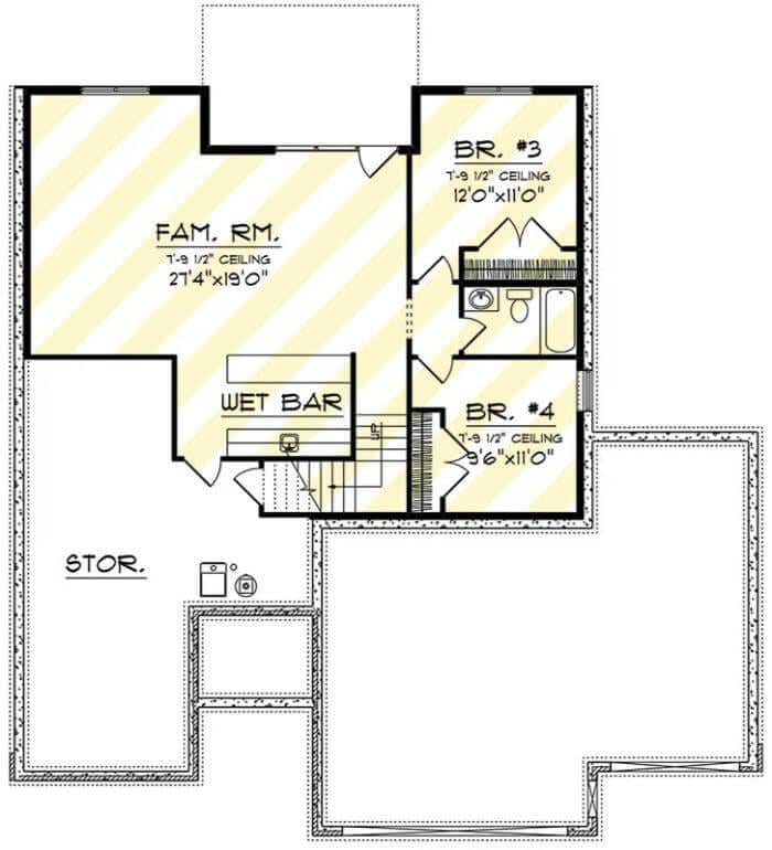 Check Out This Lower Level with a Spacious Family Room and Wet Bar