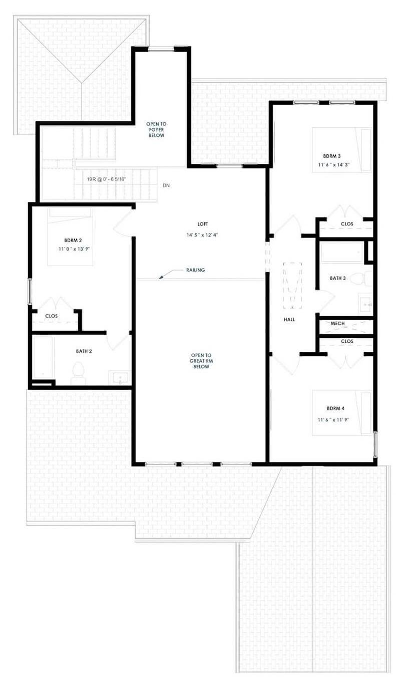 Explore the Versatile Loft in This Upper-Level Floor Plan