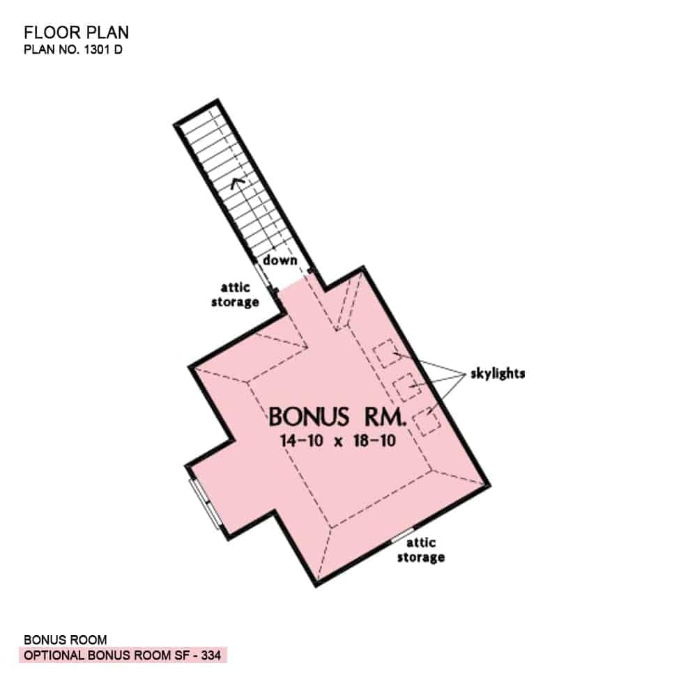 Explore the Versatile Bonus Room with Skylights and Attic Storage