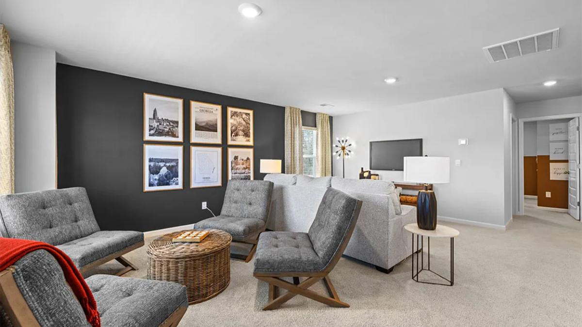 Modern-Farmhouse 5-Bedroom Home with Front Porch and 2-Car Garage (2,721 Sq. Ft. Floor Plan)