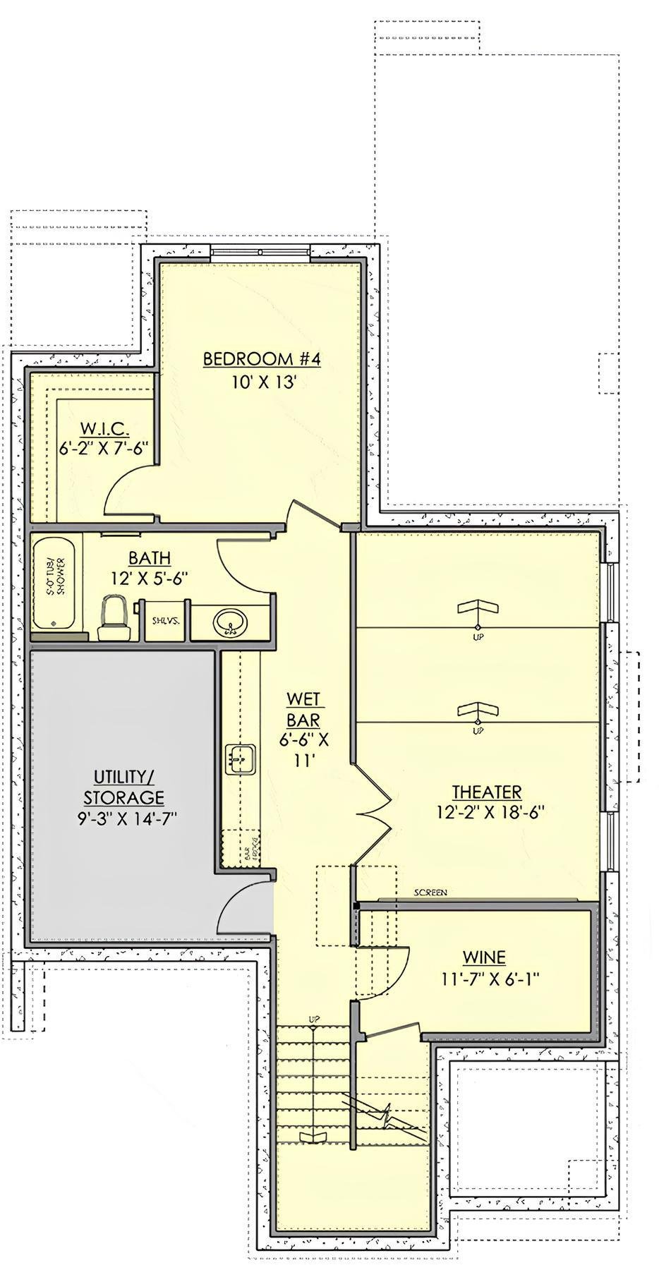 Explore This Floor Plan Featuring a Home Theater and Wet Bar