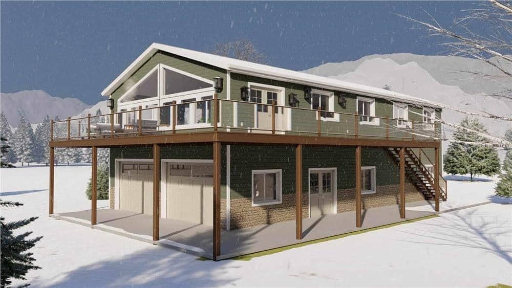 Take in the Mountain Views from This Elevated Chalet