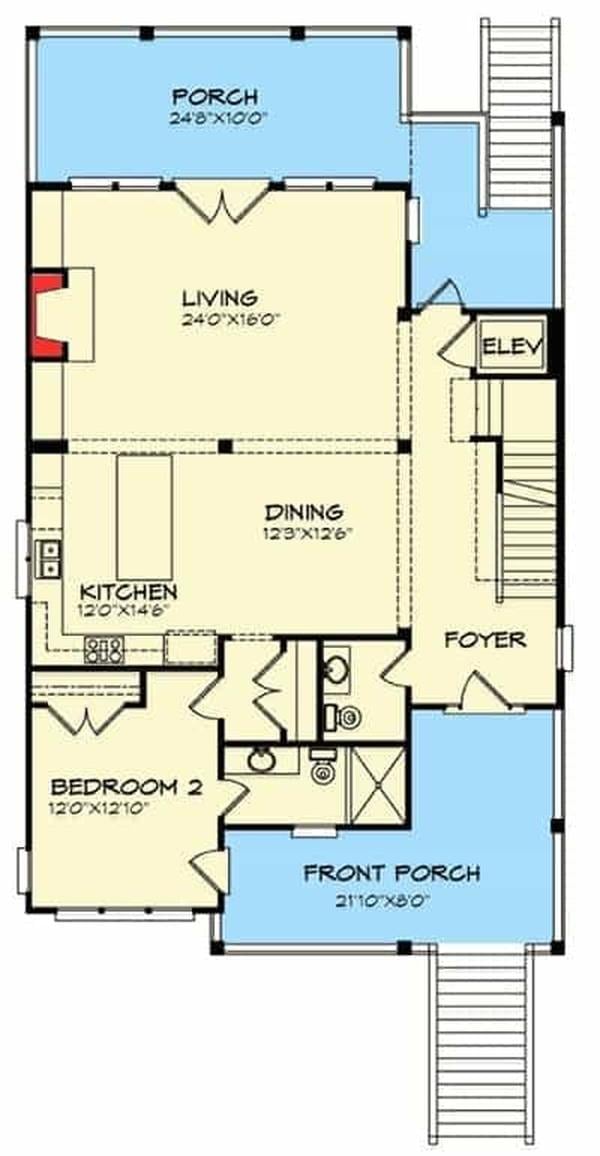 Explore This Open Layout with a Spacious Living Room