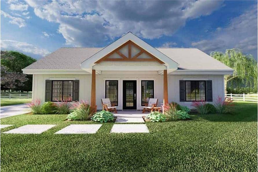 Look at the Timber Accents on This Classic Ranch Home