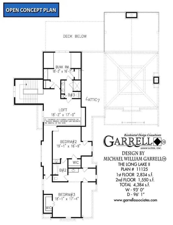 Explore This Expansive Open Concept Floor Plan Spanning Two Levels