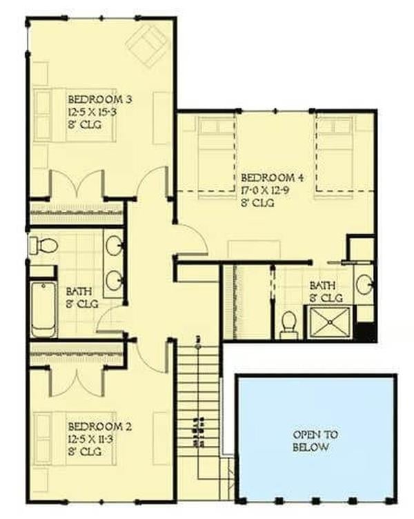 Check Out This Upper Level Floor Plan with Spacious Bedrooms