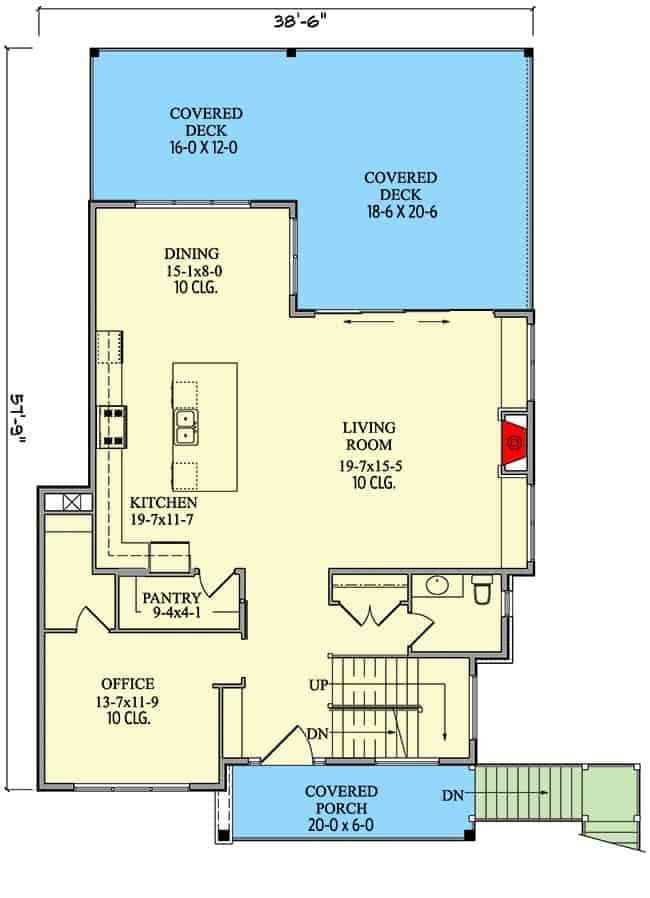 Open-Concept Living with Dual Covered Decks