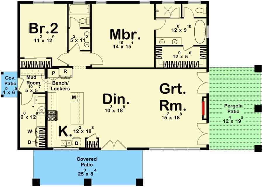 Explore This Thoughtfully Designed Floor Plan with Dual Patios