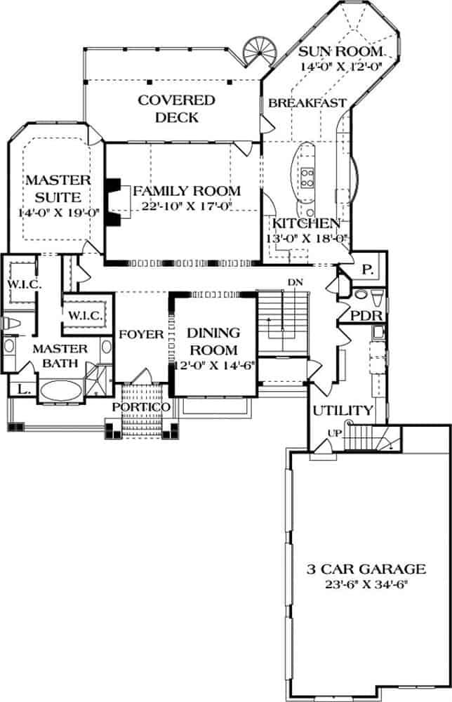 Explore the Flow of This Spacious Floor Plan Featuring a Sun Room