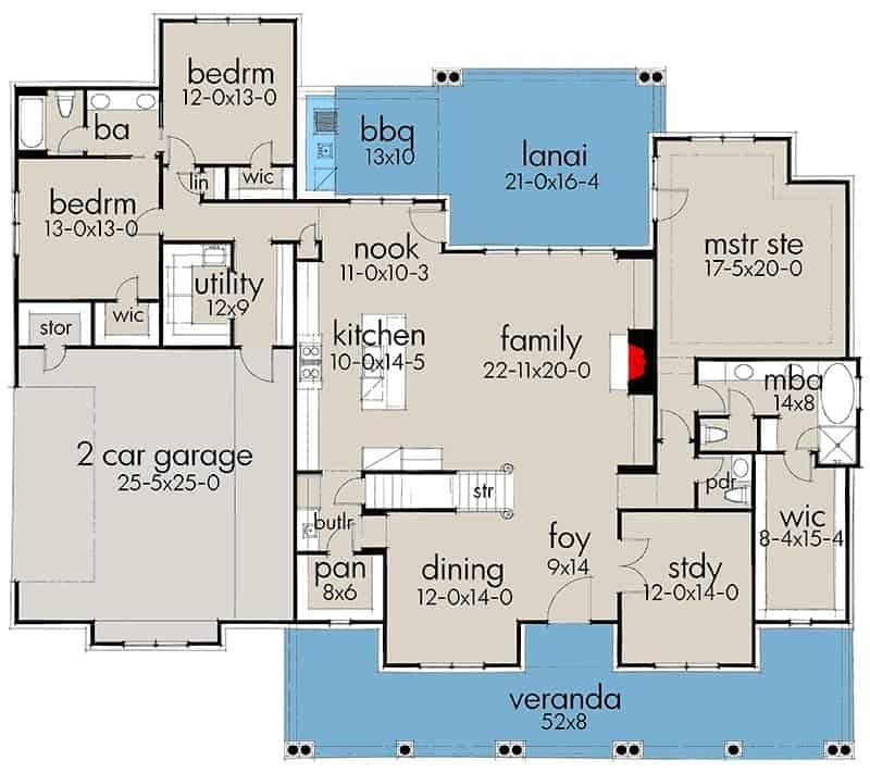 Explore This Spacious Floor Plan with a Versatile Lanai and BBQ Area