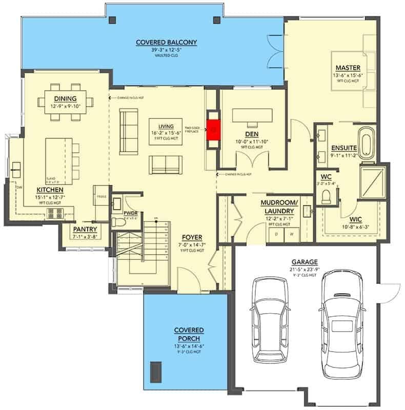 Explore This Thoughtful Floor Plan with a Spacious Covered Balcony