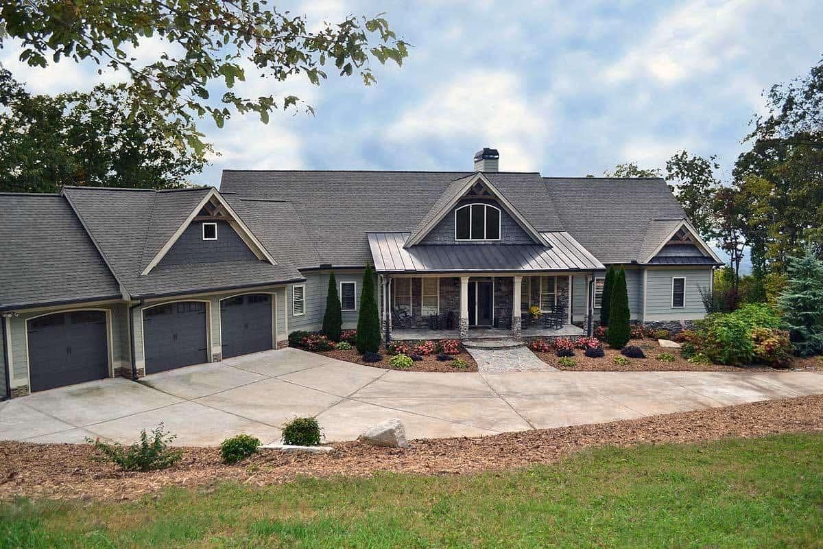Charming Home with Stone Accents and Triple Garage