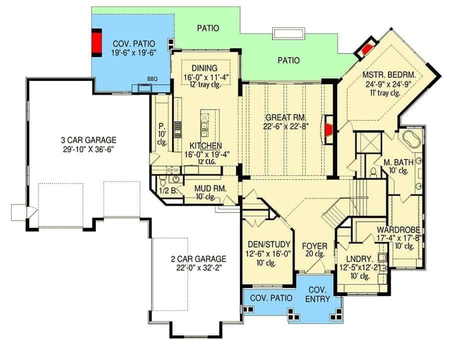Explore the Spaciousness of This Dual Garage Home Layout