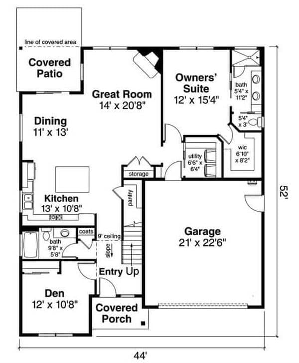 Explore This Efficient Floor Plan with a Great Room and Covered Patio