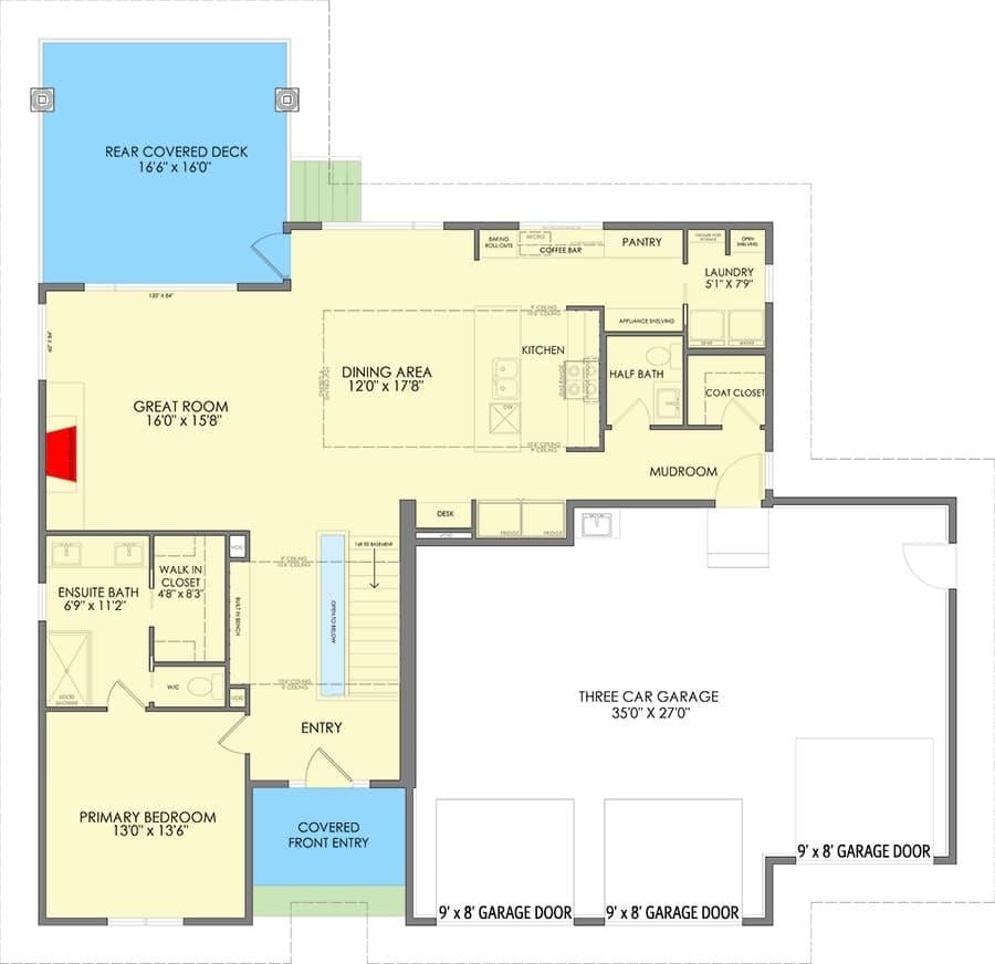 Explore This Thoughtfully Laid-Out Home with a Spacious Great Room