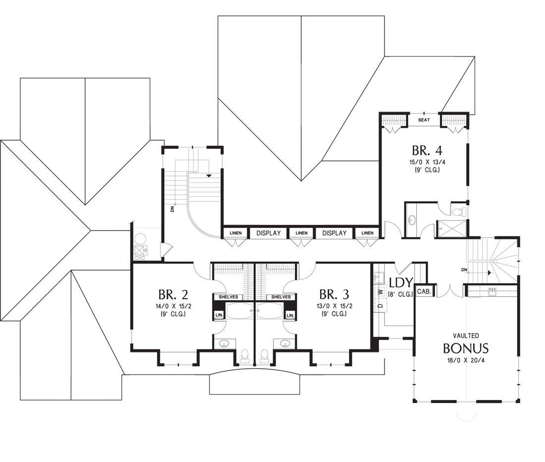 Exploring the Upper Level: A Layout with Bonus Space and Four Bedrooms
