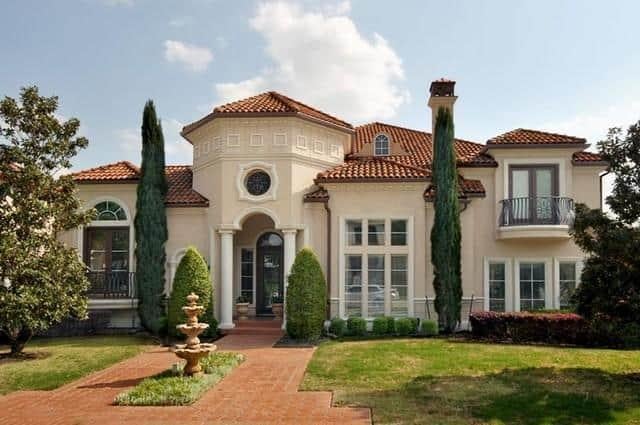 Mediterranean Elegance with a Striking Circular Tower