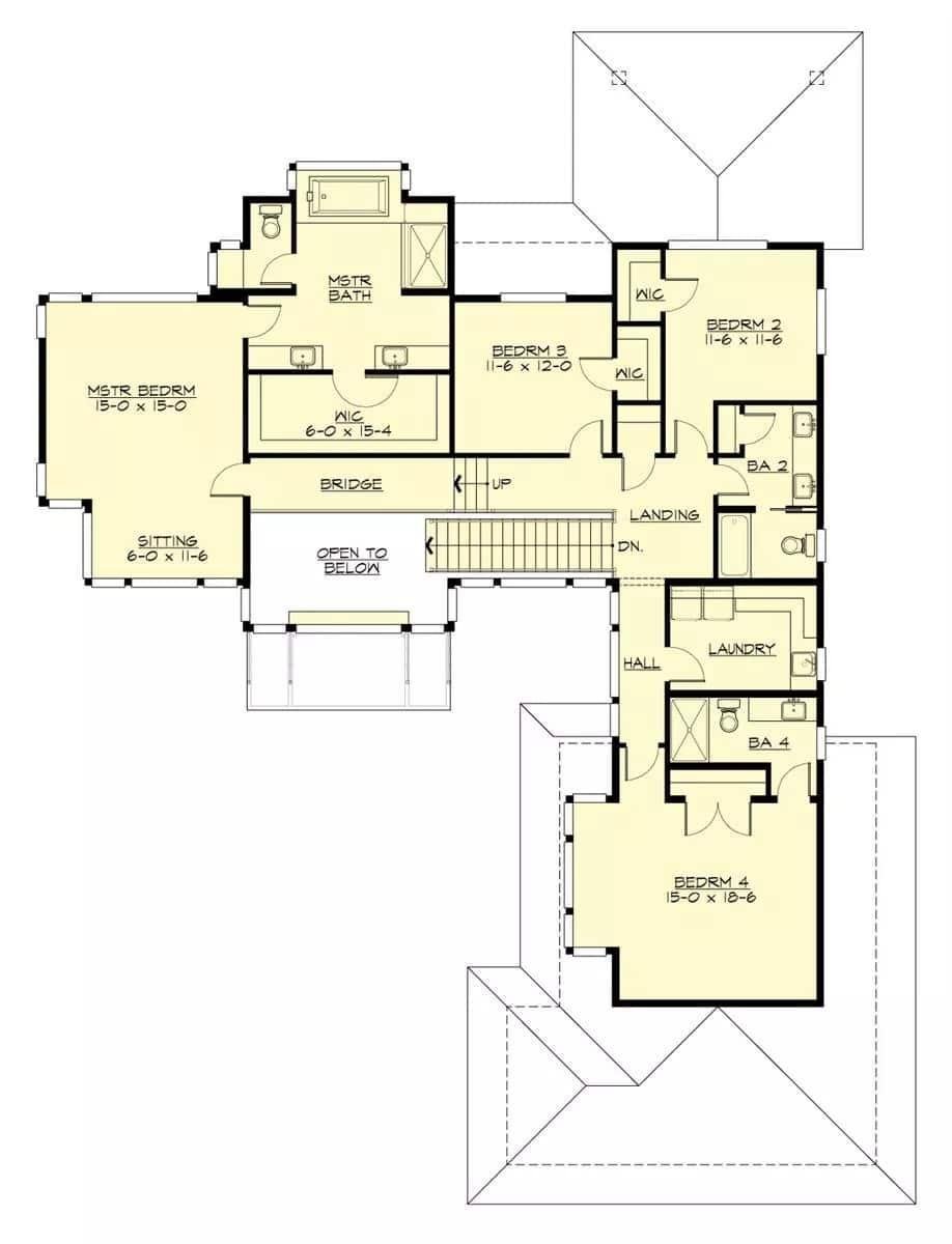 Explore the Clever Layout of This Four-Bedroom Floor Plan