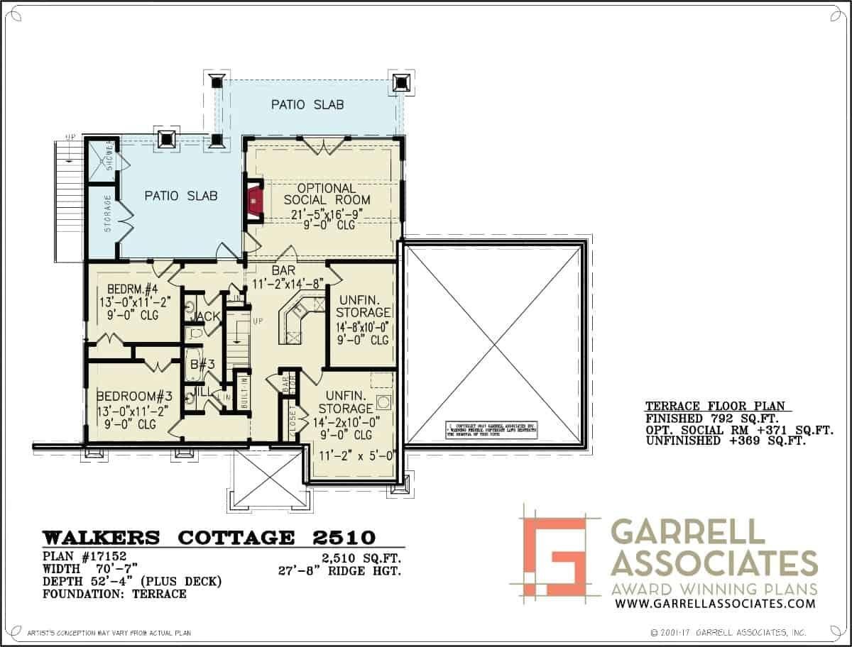 Exploring the Terrace Floor Plan with Optional Social Room